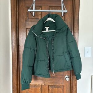 Green Puffer Jacket